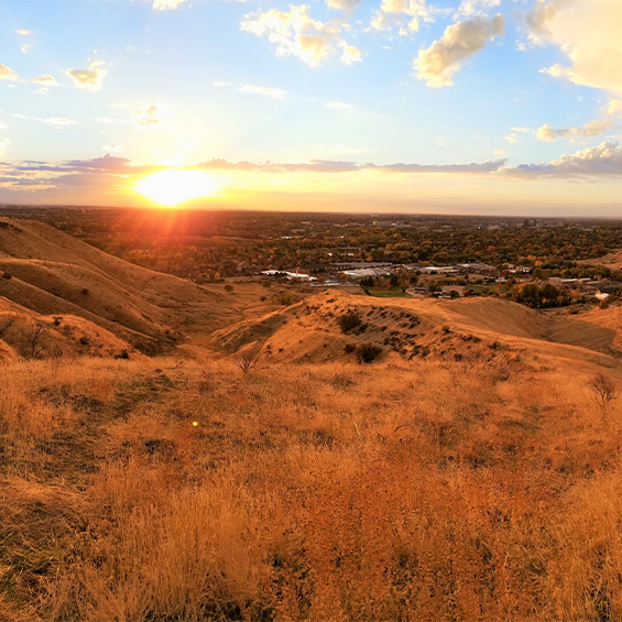 Explore Boise with Ease hill side view
